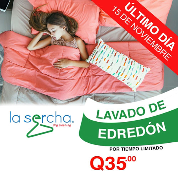 Aprovecha la oferta de lavado de edredones de las franquicias La Sercha 