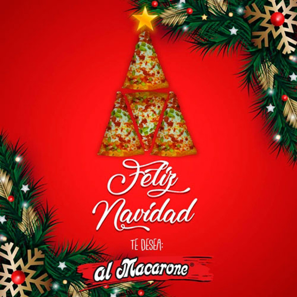 Las franquicias Al Macarone te desean una Feliz Navidad